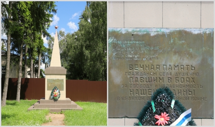  Памятник погибшим односельчанам, село Душкино, Клинцовского района