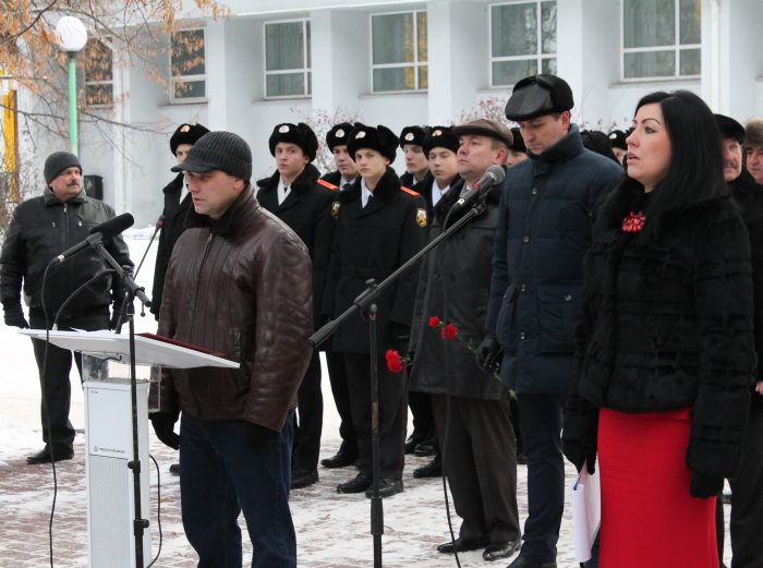 В городе Клинцы прошел митинг, посвященный памяти погибших в Чечне