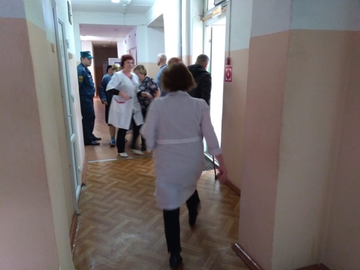 Практическая тренировка по эвакуации прошла в «Клинцовской ЦГБ»