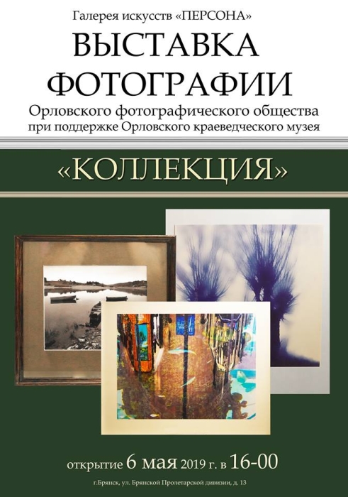 В Брянске откроется выставка работ членов Орловского фотографического общества