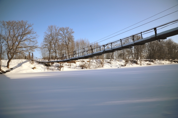 Внутренний туризм: Хотылевский подвесной мост входит в число красивейших мест планеты