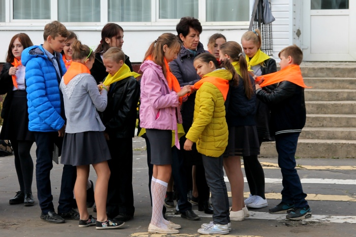 В городе Клинцы состоялась линейка - старт вступления в детское-юношеское общественное движение «Юный пожарный»
