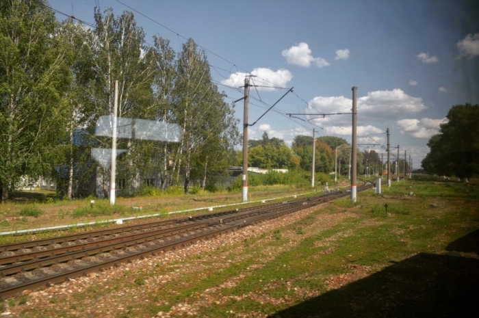 Брянская область из окна поезда: перегон Брянск-Почеп