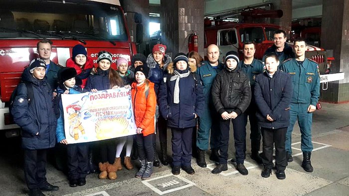 20 февраля накануне празднования Дня защитника Отечества  в ПСЧ-10 был организован день открытых дверей 