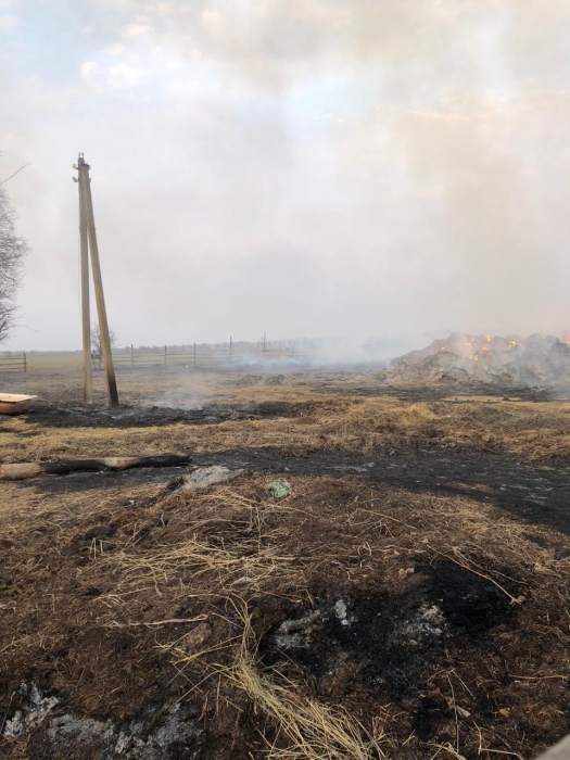 В Клинцовском районе произошел пожар