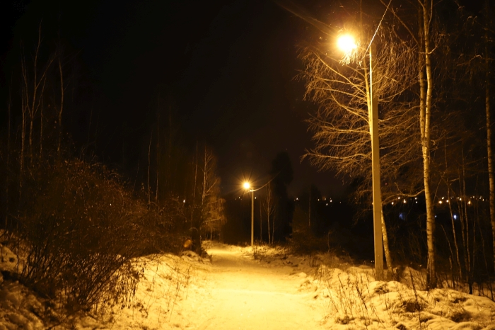 В Клинцах работает освещаемая трасса для занятий спортом в вечернее время