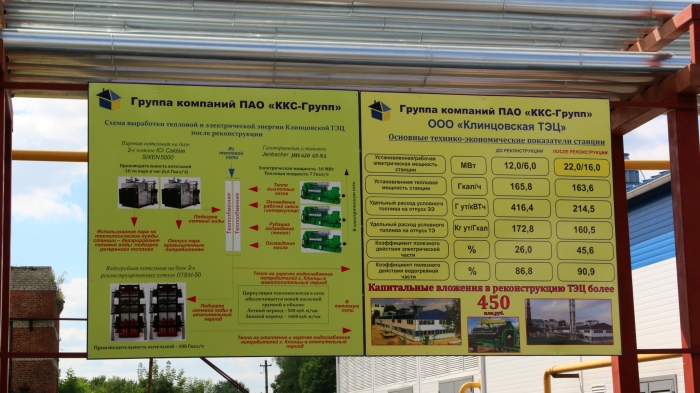 Запуск энергоцентра ТЭЦ в Клинцах вошел в рейтинг основных событий социально-политической жизни ЦФО