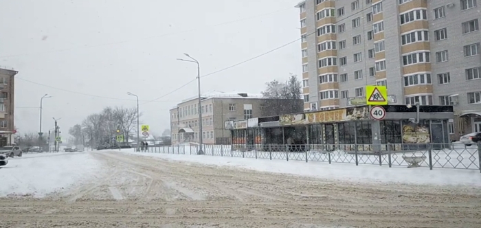 19 ноября сильный снегопад обрушился на Клинцы