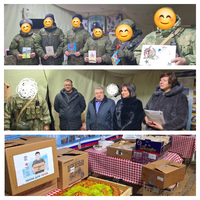 Руководители Унечского района поздравили военнослужащих с Днем защитника Отечества 