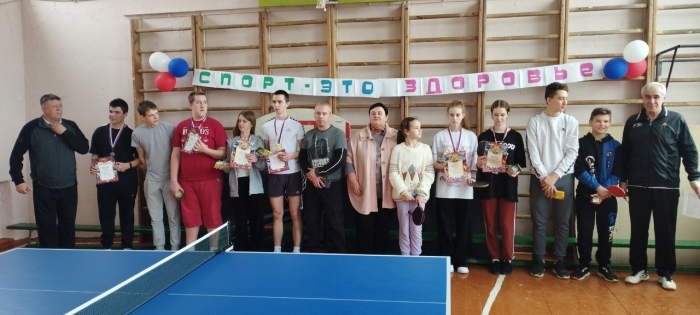 В Клинцовском районе прошло личное первенство по настольному теннису среди школьников