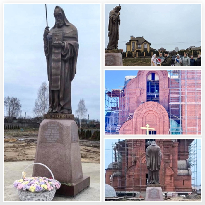 Память и вера в бронзе: в Займище открыли памятник святому Александру Пересвету