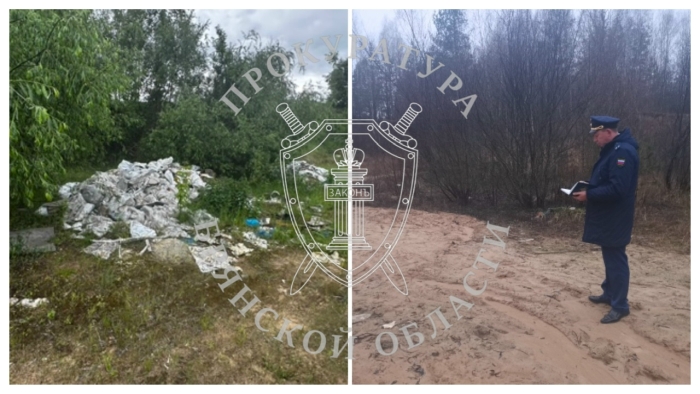 По требованию прокуратуры Клинцовского района ликвидирован свалочный очаг