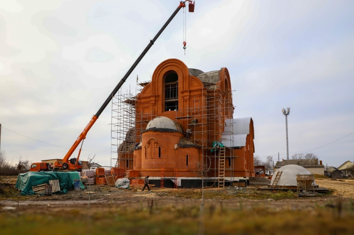 В Займище освятили памятник Александру Пересвету и новые колокола