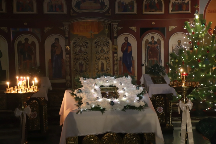 В Клинцовском районе встретили канун Рождества Великим повечерием и освящением кутьи