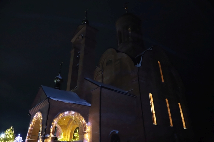 В Клинцовском районе встретили канун Рождества Великим повечерием и освящением кутьи