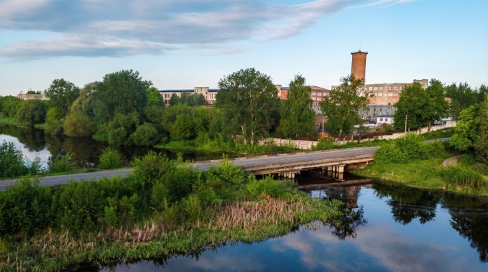 ремонт моста через реку Московка 