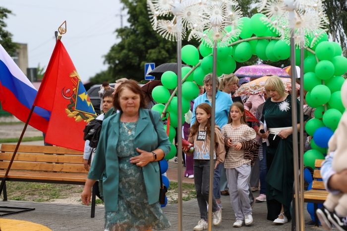 В селе Коржовка-Голубовка торжественно открыли новое общественное пространство