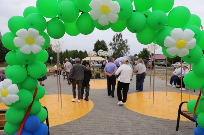 В селе Коржовка-Голубовка торжественно открыли новое общественное пространство