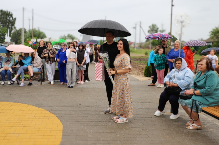 В селе Коржовка-Голубовка торжественно открыли новое общественное пространство