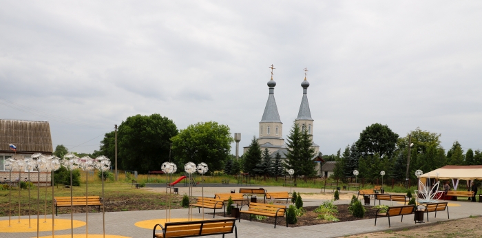 В селе Коржовка-Голубовка торжественно открыли новое общественное пространство