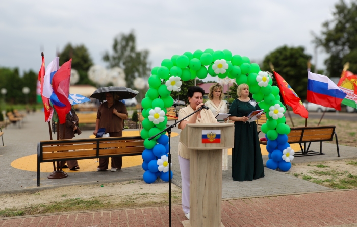 В селе Коржовка-Голубовка торжественно открыли новое общественное пространство