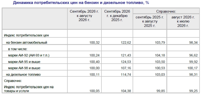 Бензин в Брянской области подорожал с начала года на 22,62%, дизель - на 14,74%