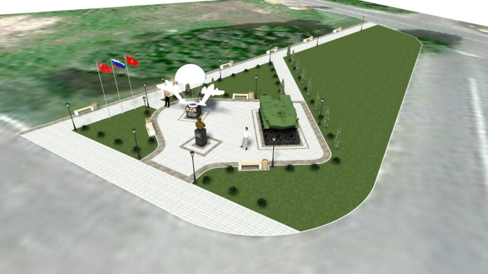 В  Клинцах десантники подготавливают площадку для памятного комплекса воинам Воздушно-десантных войск