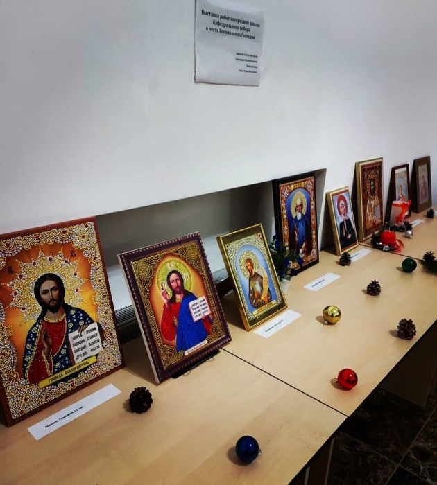 В Клинцах освятили работы воспитанников воскресной  школы