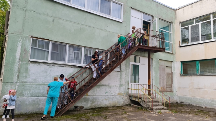 Тренировочная эвакуация прошла в детском саду 