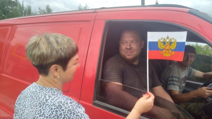 В Клинцовском районе прошла акция «Бело-сине-красные сердца»
