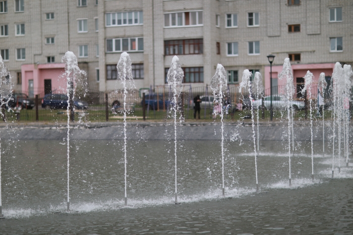 Сезон работы фонтанов открылся в Клинцах