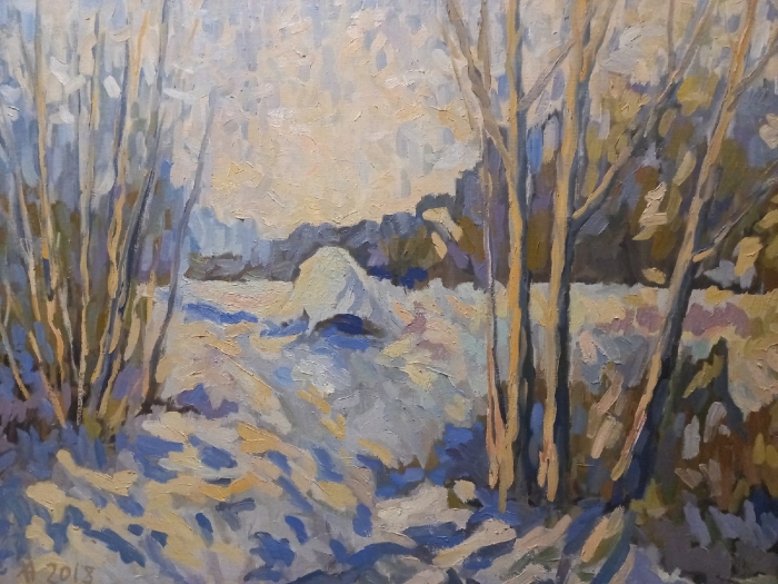 9 апреля в Брянске открывается выставка живописи Александра Хромых «Кувшины, полные снега»