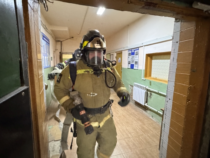 В ИК-6  г. Клинцы состоялась учебная тренировка по тушению пожара