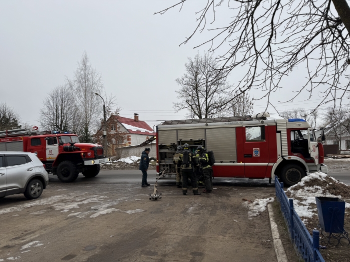 В ИК-6  г. Клинцы состоялась учебная тренировка по тушению пожара