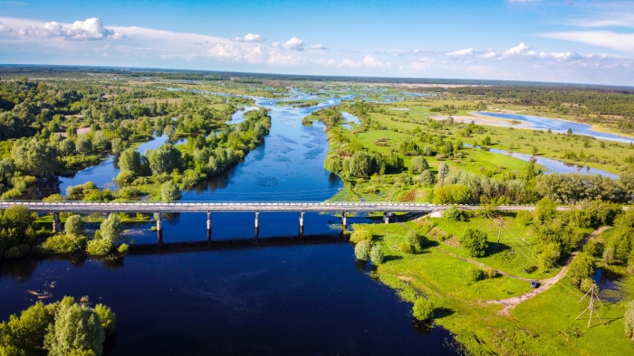 Клинцовский район: Река Ипуть в р-не Ущерпья