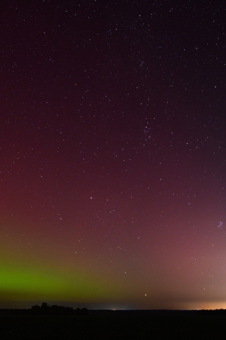 Жители Клинцов и Клинцовского района могли наблюдать полярное сияние