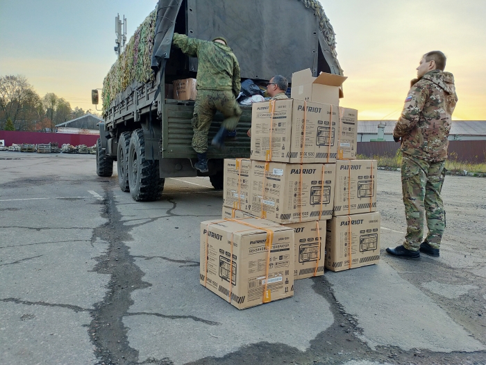 Из Брянской области отправлена очередная партия гуманитарной помощи для военнослужащих