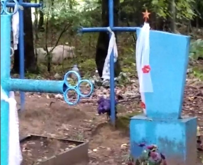 В Клинцовском районе свиньи роют ямы на кладбище