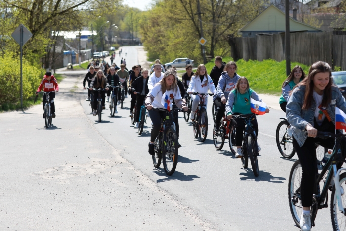 В Клинцах прошел велопробег, посвященный Дню Победы