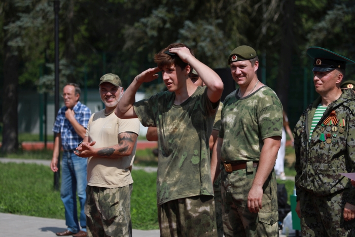 В Клинцах прошли квалификационные испытания на право ношения шеврона ВПК «Патриот»