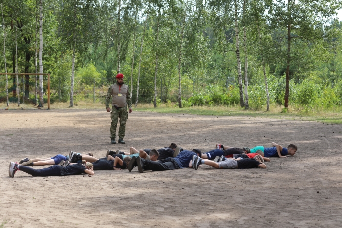 В детском отделении санатория «Затишье» прошла военно-патриотическая игра «Зарница»